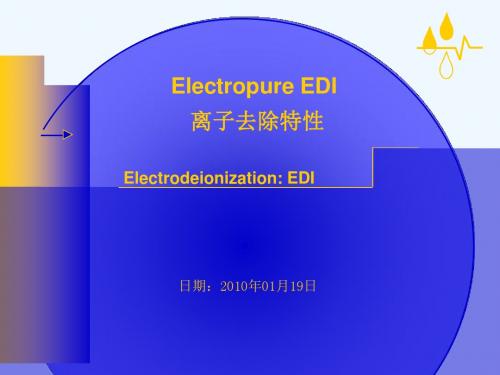 ElectropureEDI模块工作原理