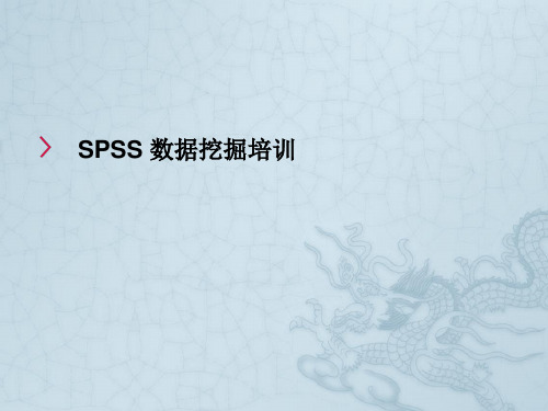 SPSS数据挖掘基础