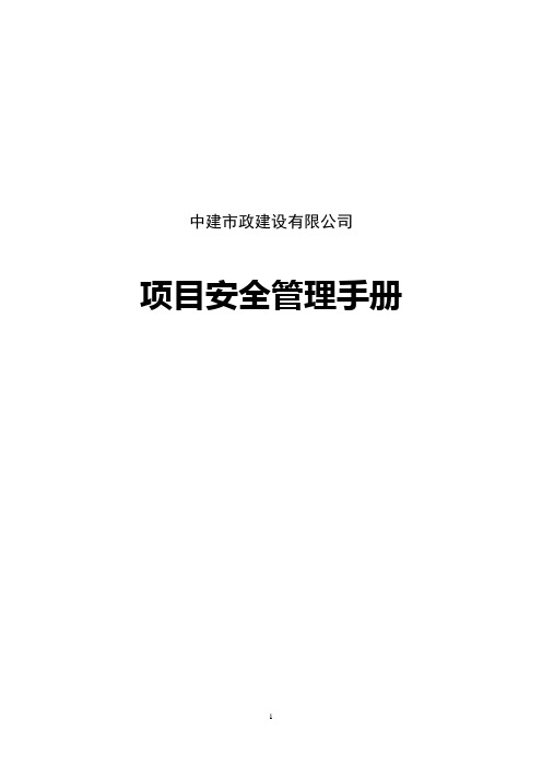 项目安全管理手册