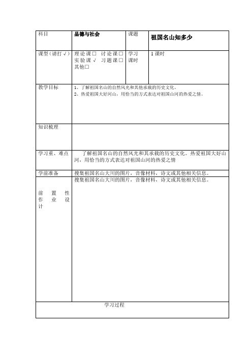 6、祖国名山知多少