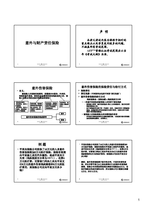 (AQK)意外与财产责任保险