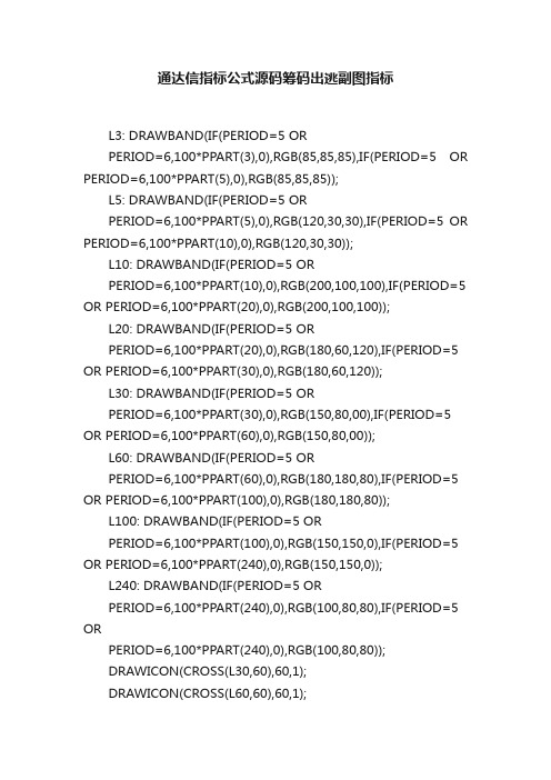 通达信指标公式源码筹码出逃副图指标