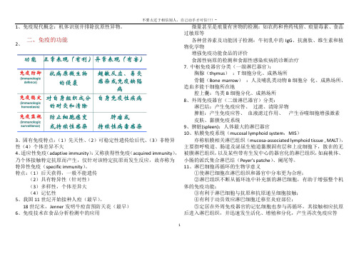 免疫学重点