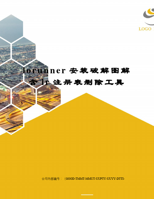 lorunner安装破解图解含lr注册表删除工具