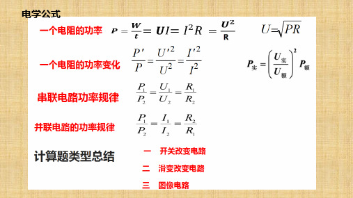 九年级电学      综合复习课件 