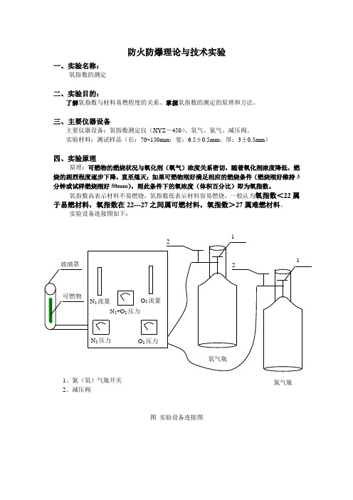 实验指导书-氧指数测定