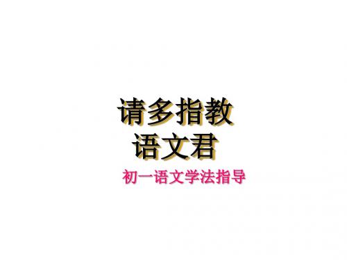 [中学联盟]广东省广州市番禺区大石中学人教版七年级语文：学法指导 (共15张PPT)