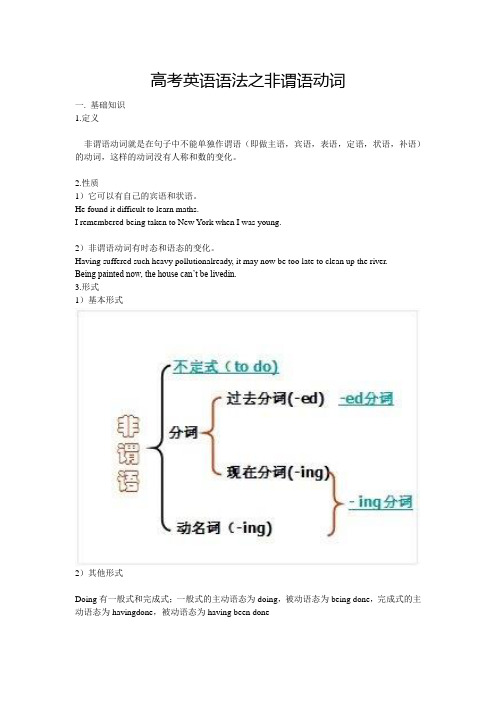 高考英语语法——非谓语动词