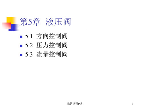 液压阀工作原理(详解)ppt课件