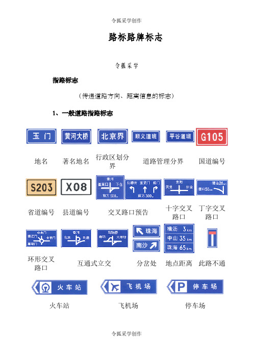 路标路牌标志