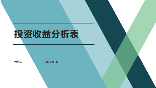 投资收益分析表PPT模板