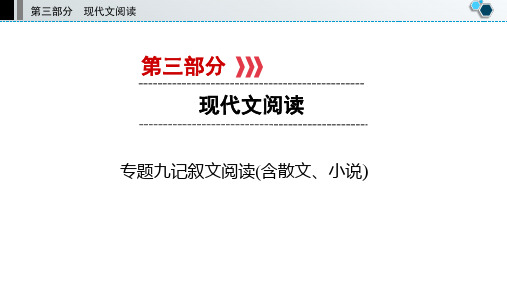 中考语文复习专题九记叙文阅读(含散文、小说)
