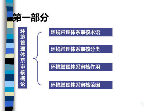 环境管理体系审核训练教材ppt81页课件