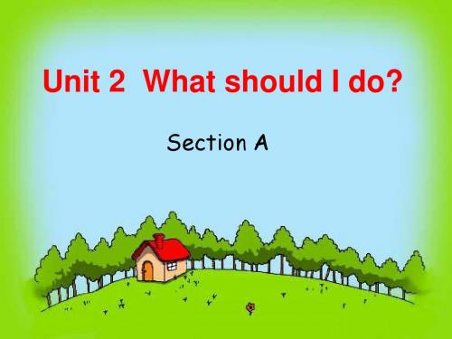 八年级英语下册Unit 2 What should I do sectionA(课件)