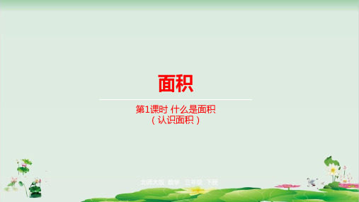 三年级下册数学精品课件：面积什么是面积(北师大版)