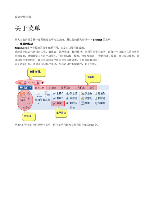 Foxtable(狐表)使用指南