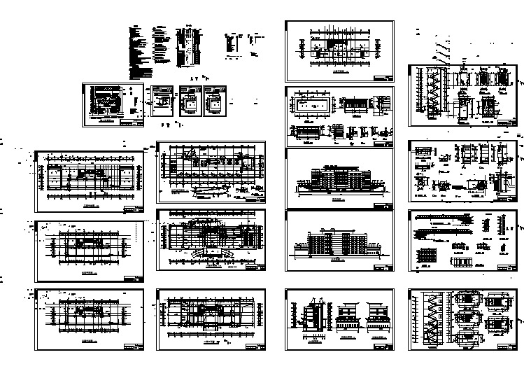 综合办公楼建筑设计CAD施工图(含设计说明）
