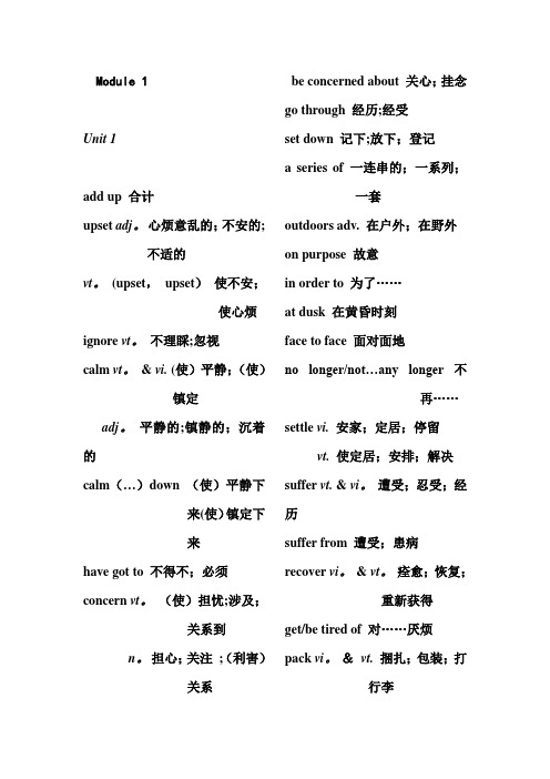 人教版英语必修一至选修八黑体单词【范本模板】