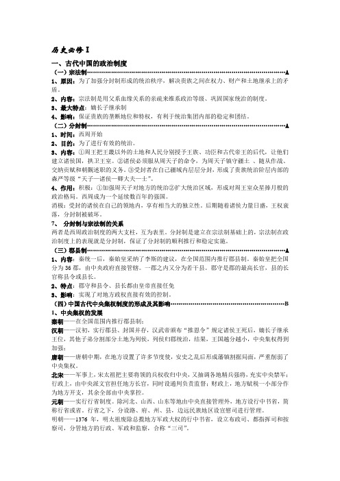 学业水平考试历史资料(全)