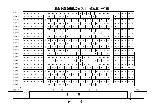 小剧场座位分布图