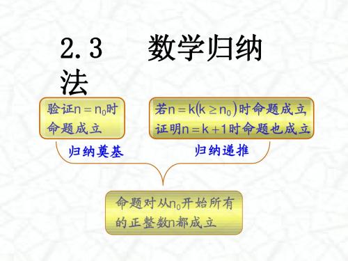 2.3数学归纳法(1)