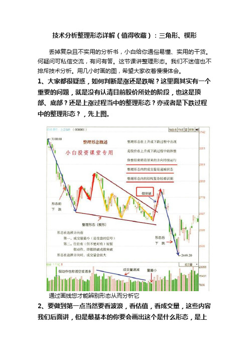 技术分析整理形态详解（值得收藏）：三角形、楔形