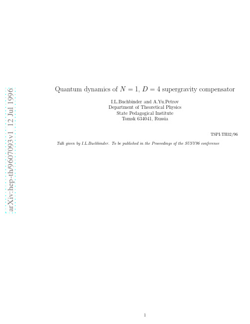 Quantum dynamics of $N=1$, $D=4$ supergravity compensator