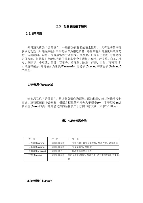 23配制酒的基本知识