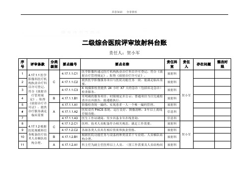 放射科台账