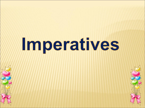 外研 高中英语必修4Module2Imperatives(共26张PPT)