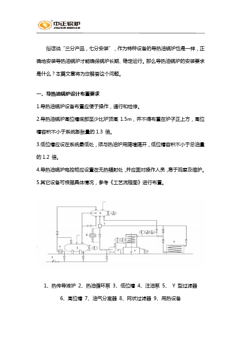 导热油锅炉安装要求和示意图