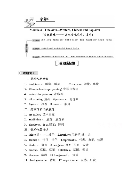 高三英语一轮总复习(教学指导)必修2Module4FineArts—WesternChinesean