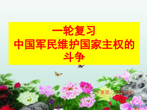 高考一轮复习专题二第二节：中国人民维护国家主权的斗争