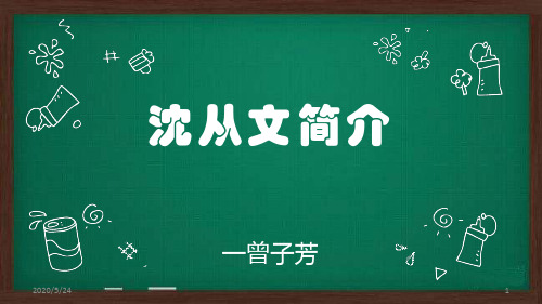 沈从文简介PPT演示课件