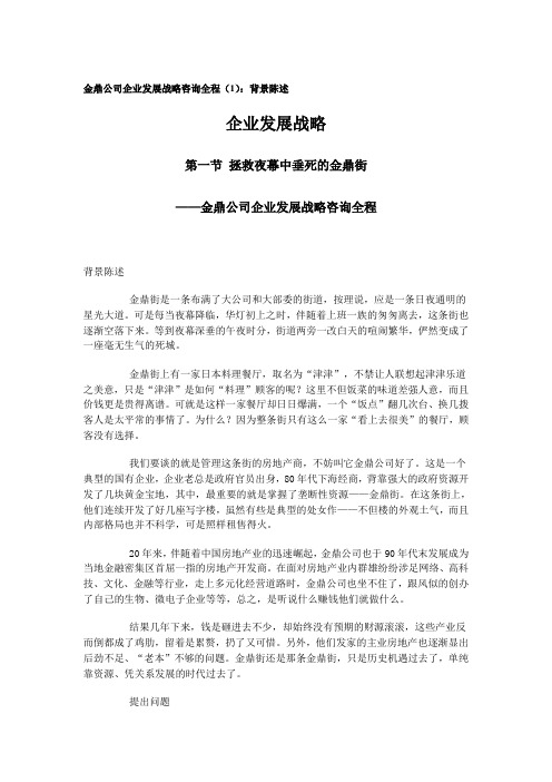 某某公司发展战略咨询全程