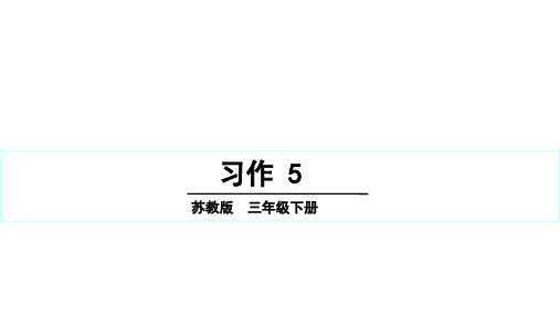 (赛课课件)苏教版三年级下册语文练习5 课件(共13张PPT)