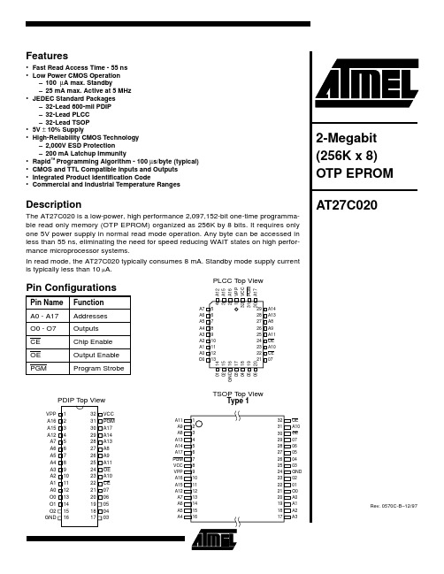 AT27C020中文资料