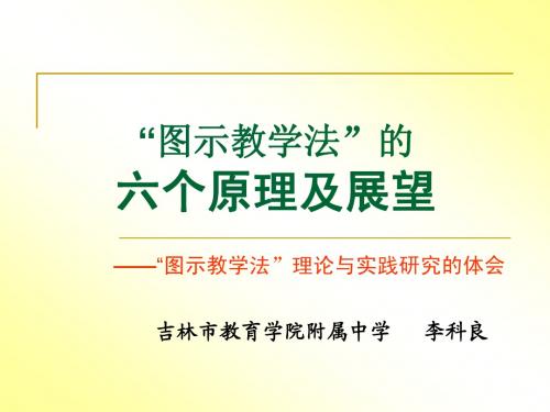 图示教学法六个原理及展望