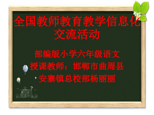 最新部编版人教版小学六年级语文下册《汤姆·索亚历险记》教学课件