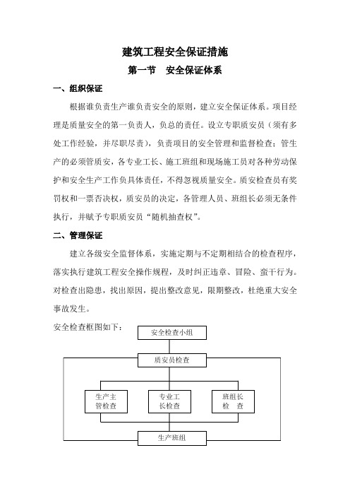 建筑工程安全保证措施