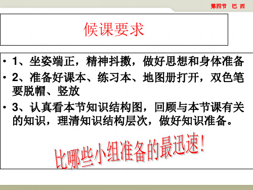 (完整)中图版八级地理下册第七章第四节巴西精品PPT资料精品PPT资料