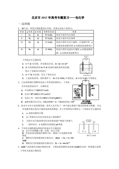 北京市2017年高考专题复习