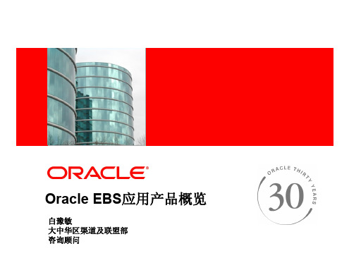 Oracle EBS应用产品概览