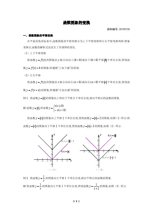 高中数学函数图象的变换