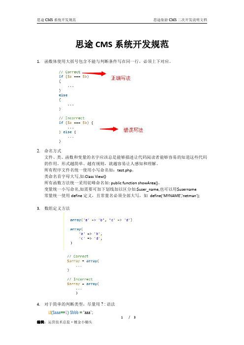 思途旅游CMS程序开发规范二次开发文档