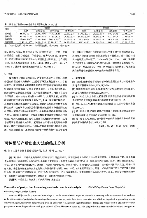 两种预防产后出血方法的临床分析