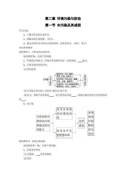 学案9：2.1 水污染及其成因