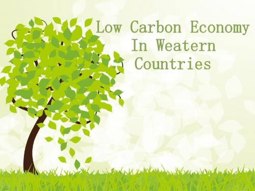 low carbon economy in western countries