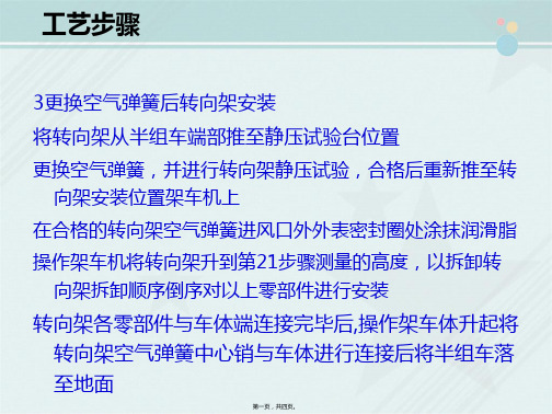 城市轨道交通车辆技术《地铁车辆转向架空气弹簧更换工艺2》