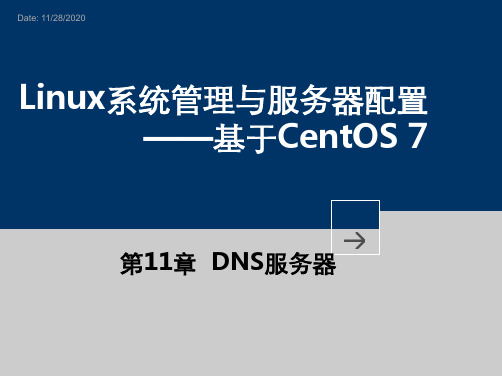 linux centos7 服务器命令教程第11章DNS服务器PPT课件